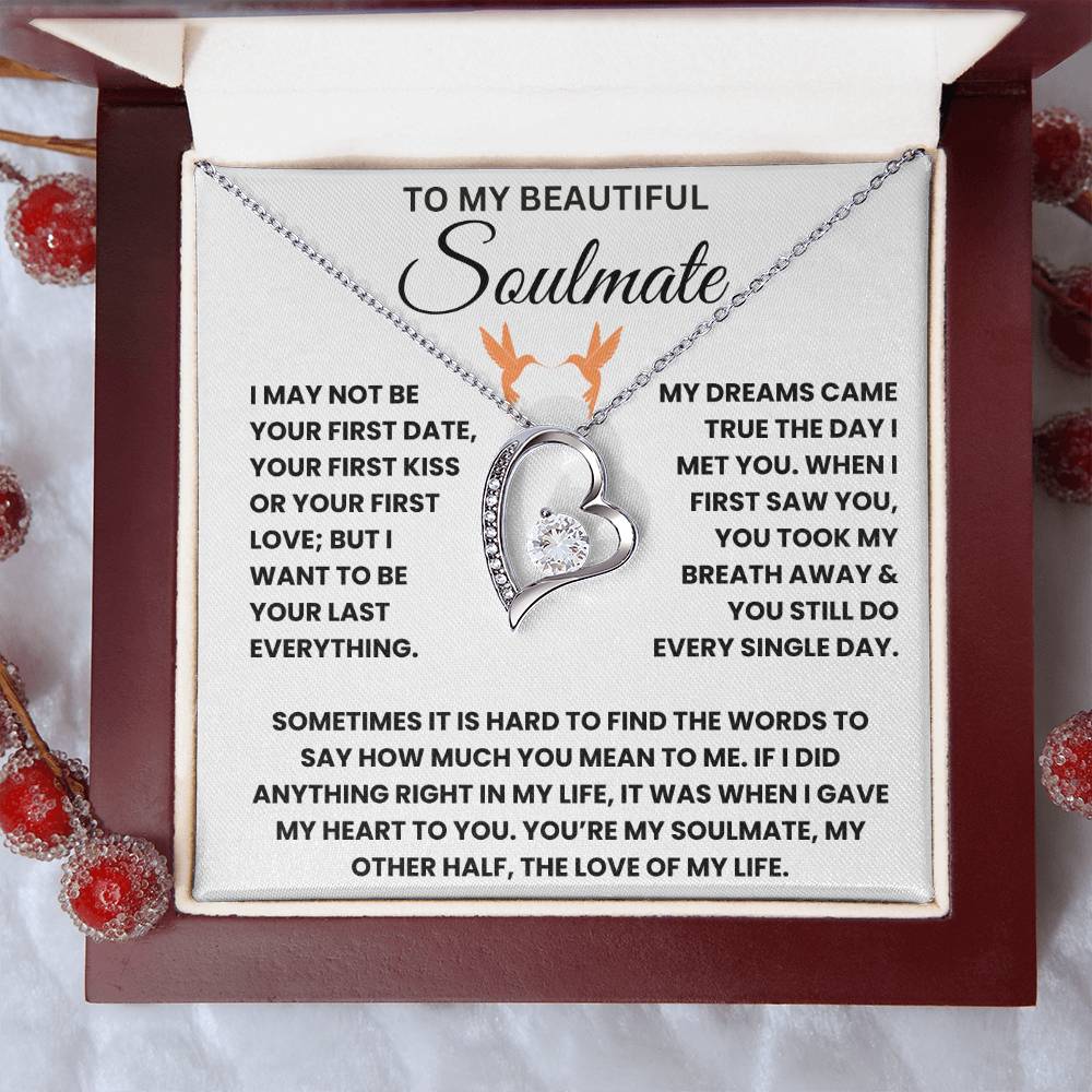 To My Beautiful Soulmate - Forever Love Necklace Gift Set - TJ044