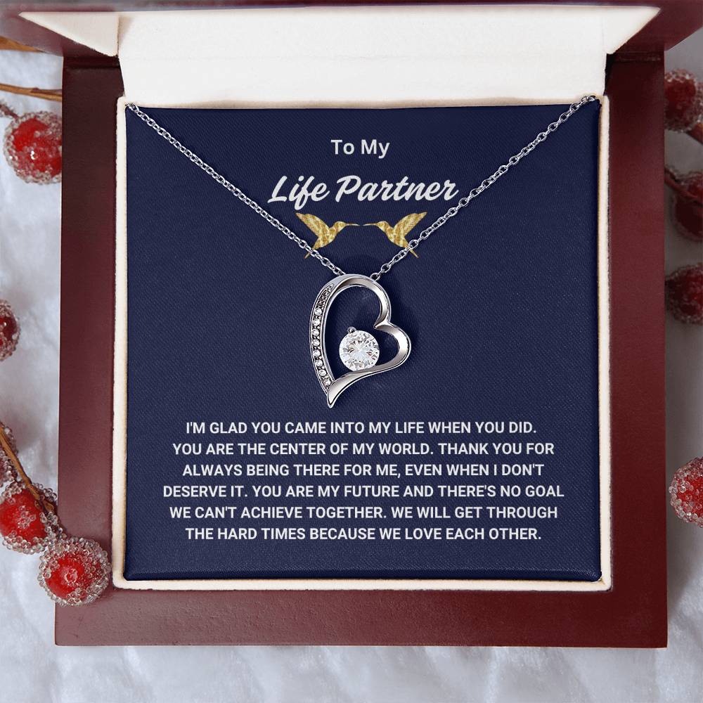To My Life Partner - Forever Love Necklace - TJ006