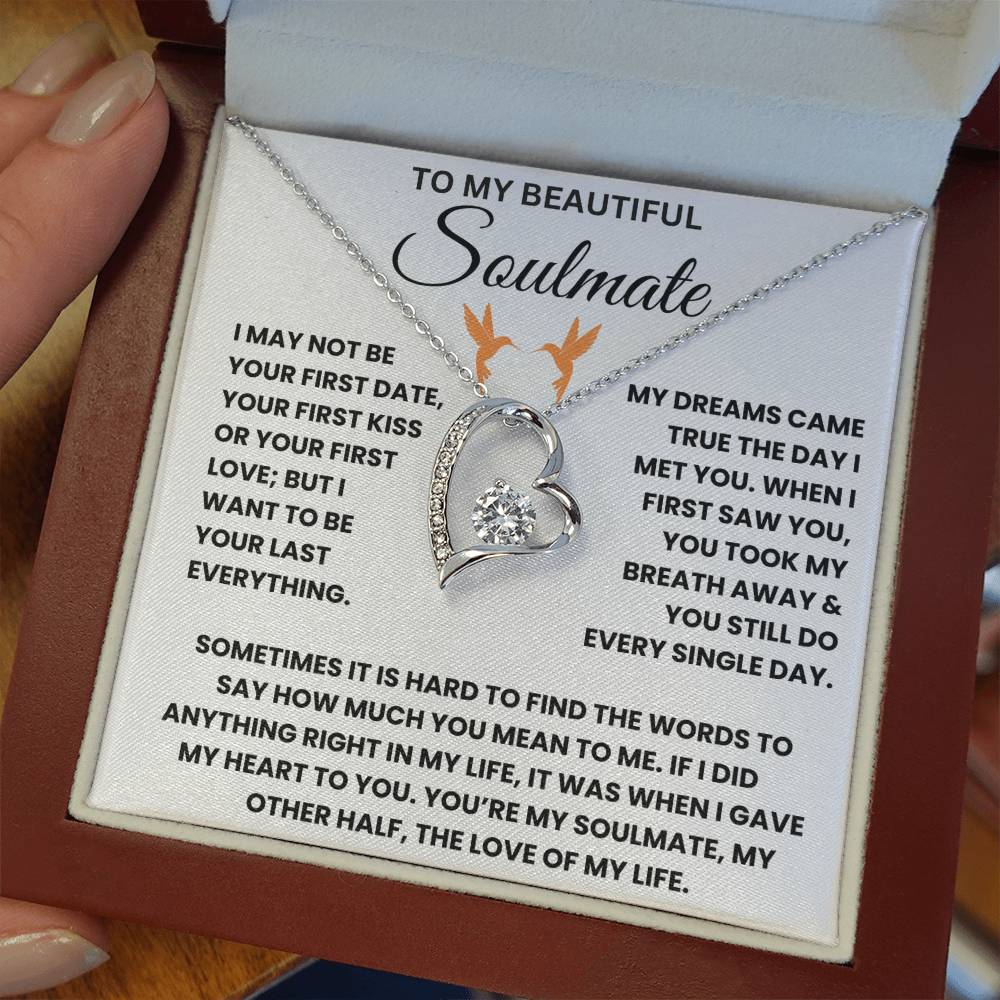 To My Beautiful Soulmate - Forever Love Necklace Gift Set - TJ044
