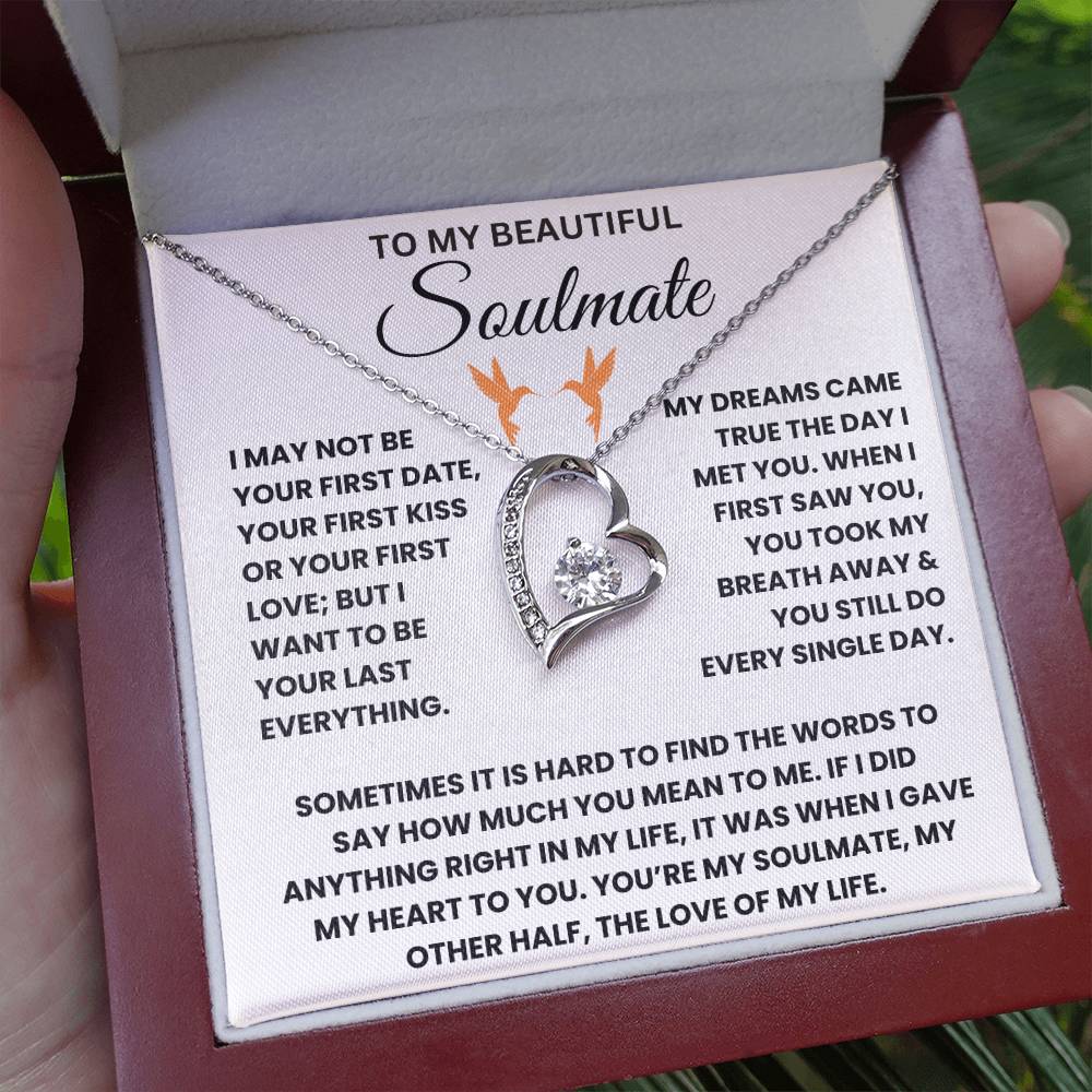 To My Beautiful Soulmate - Forever Love Necklace Gift Set - TJ044