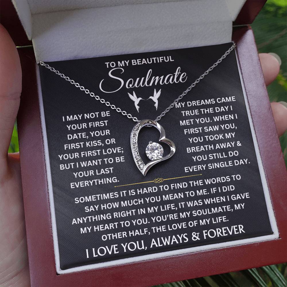 To My Beautiful Soulmate - Forever Love Necklace Gift Set - TJ044V2