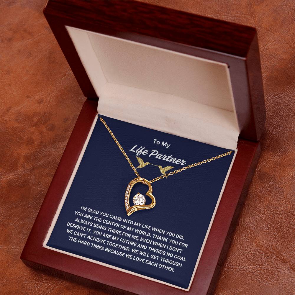 To My Life Partner - Forever Love Necklace - TJ006