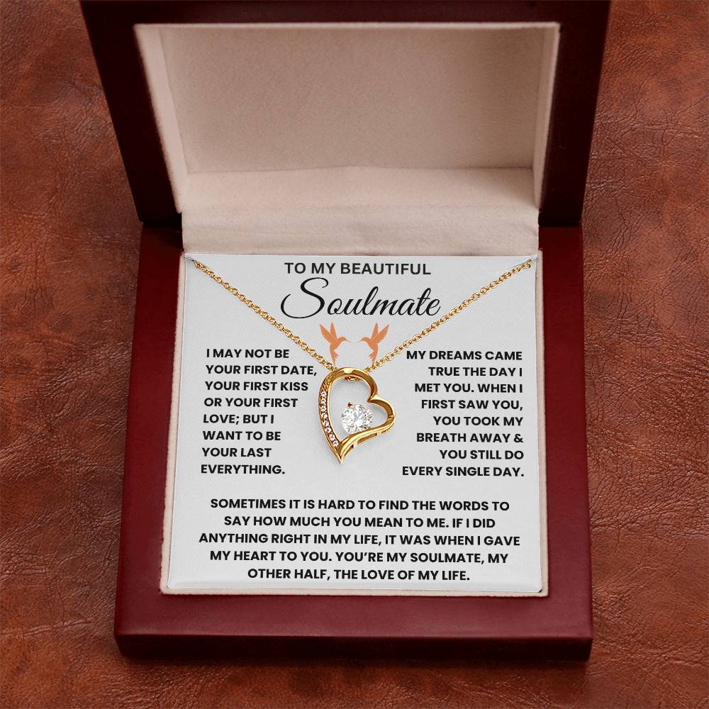 To My Beautiful Soulmate - Forever Love Necklace Gift Set - TJ044