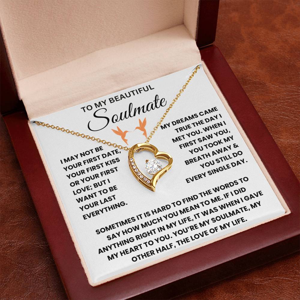 To My Beautiful Soulmate - Forever Love Necklace Gift Set - TJ044