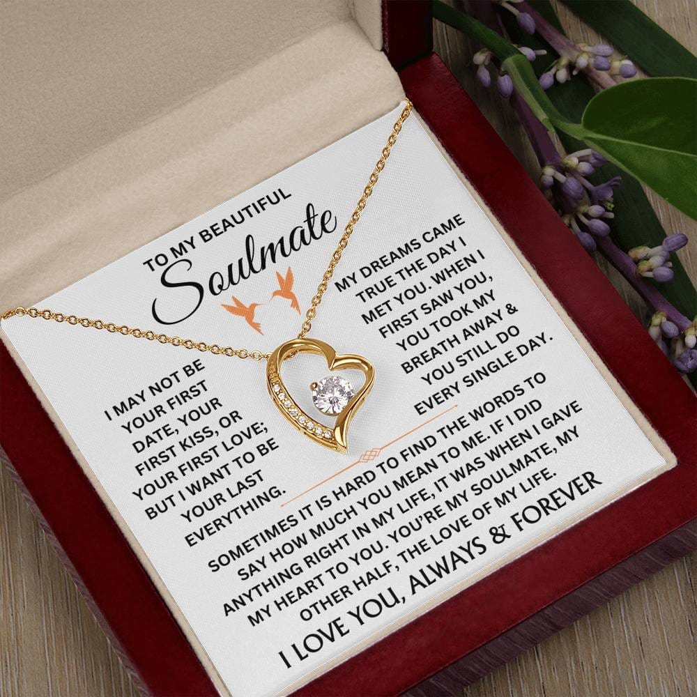 To My Beautiful Soulmate - Forever Love Necklace Gift Set - TJ044V3