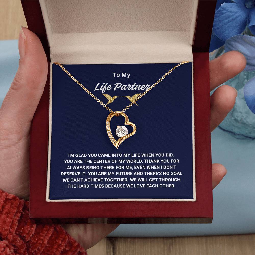 To My Life Partner - Forever Love Necklace - TJ006