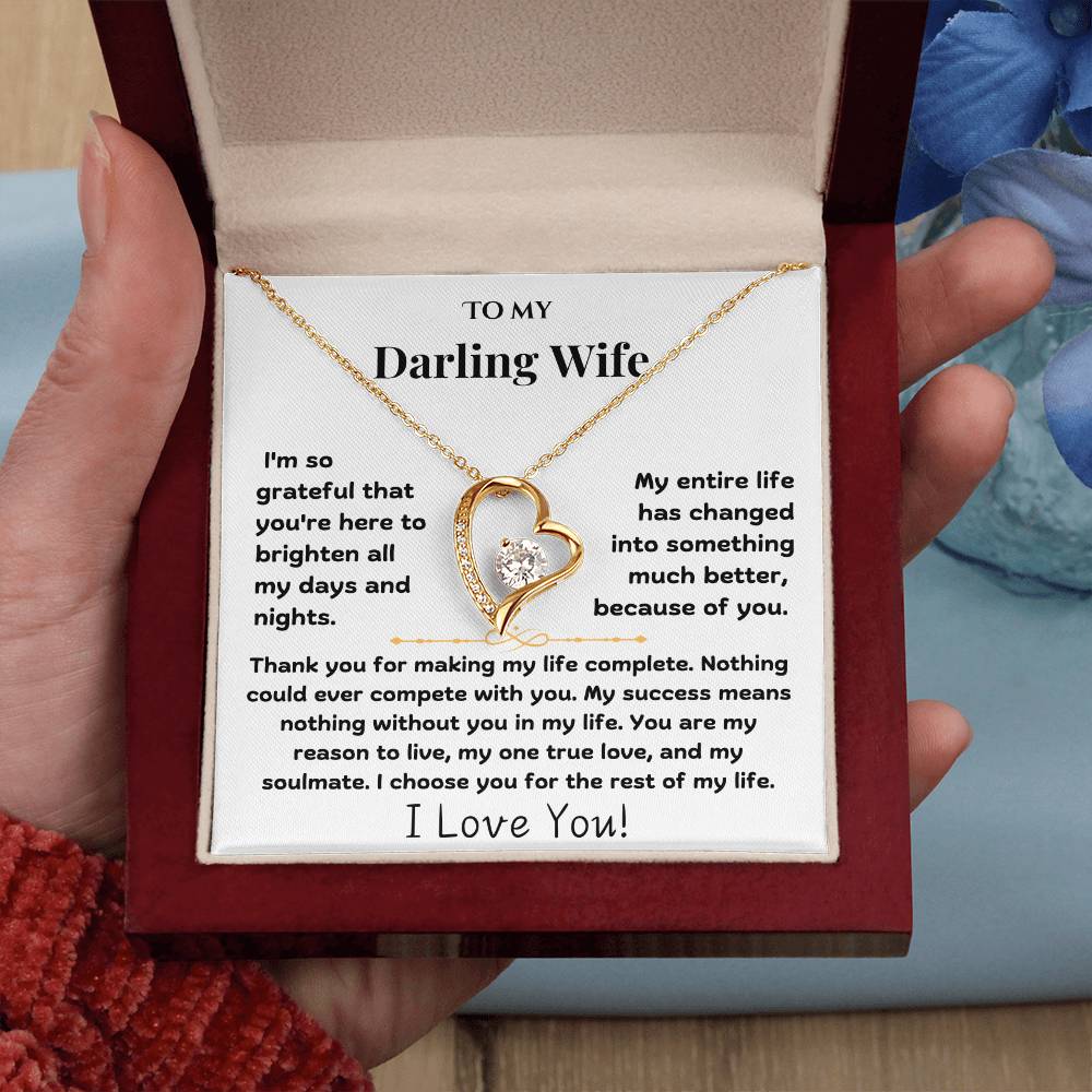 To My Darling Wife - Forever Love Necklace - TJ009