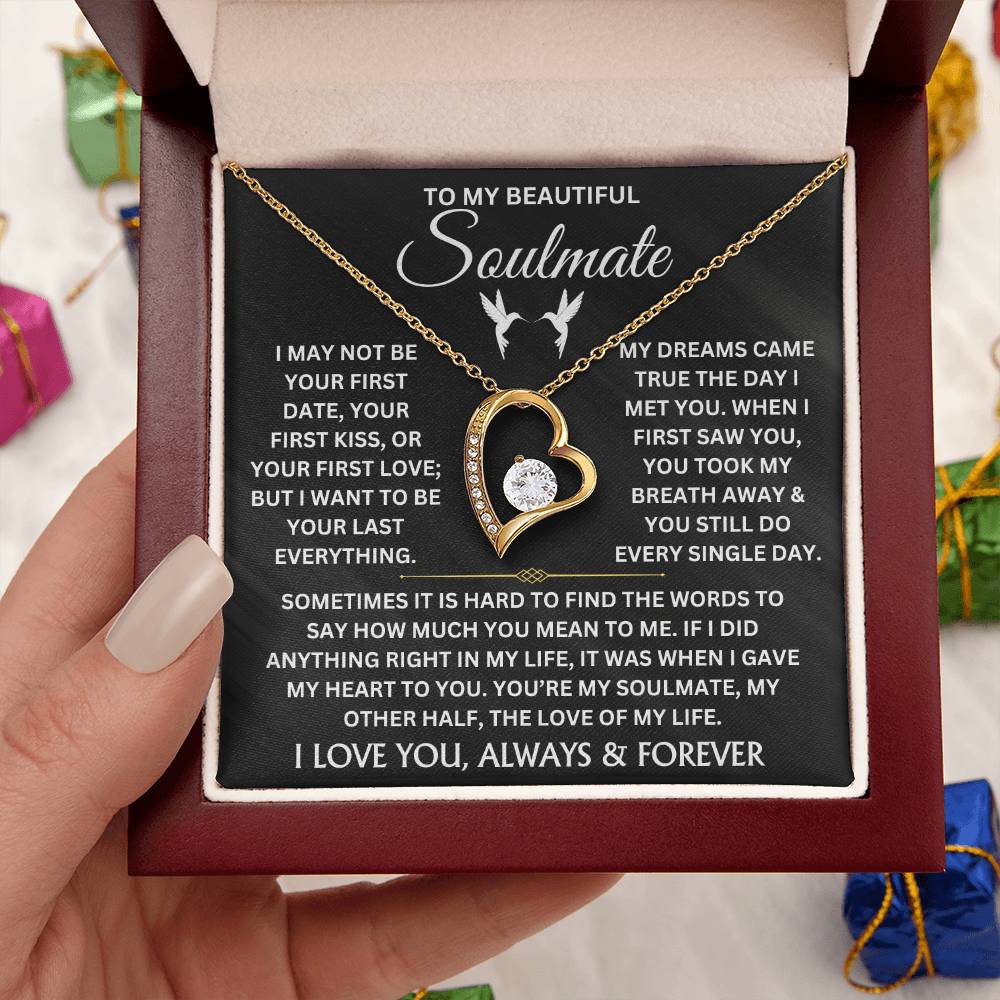 To My Beautiful Soulmate - Forever Love Necklace Gift Set - TJ044V2