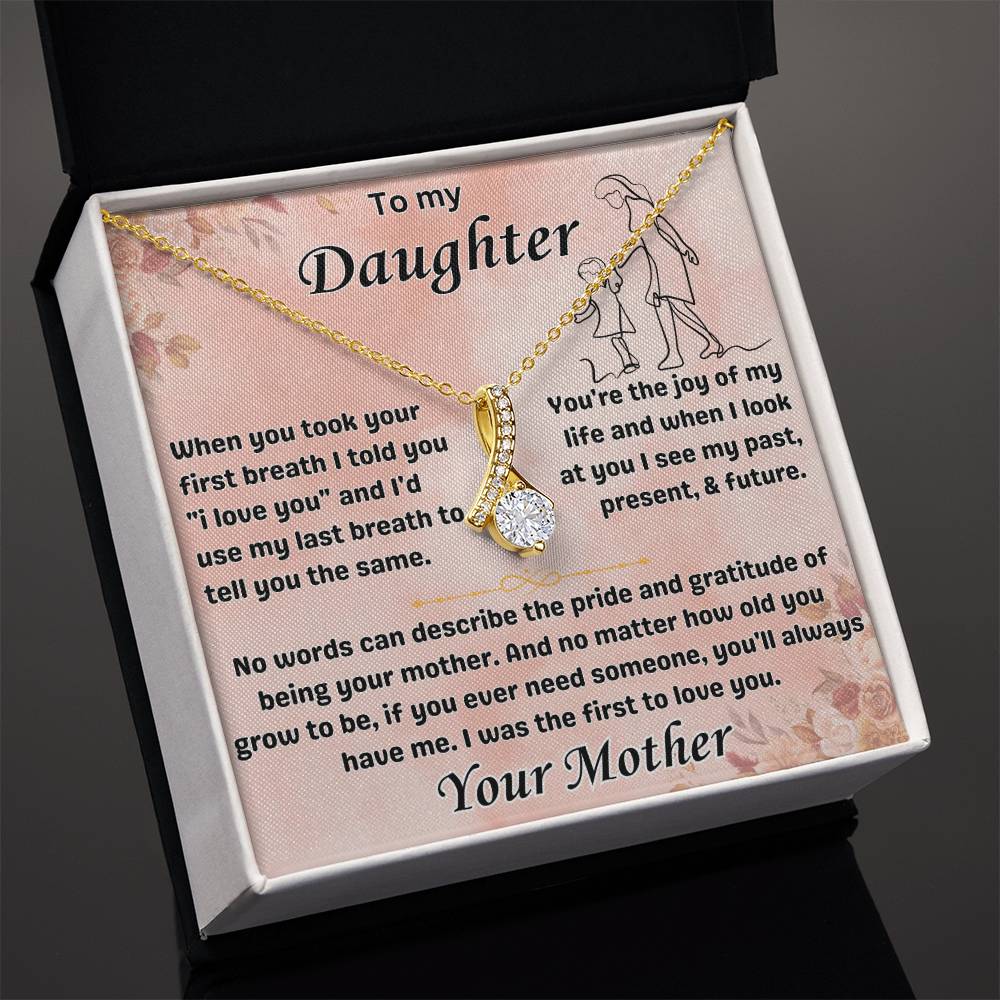 To My Daughter - Alluring Beauty Necklace Gift Set - TJ017