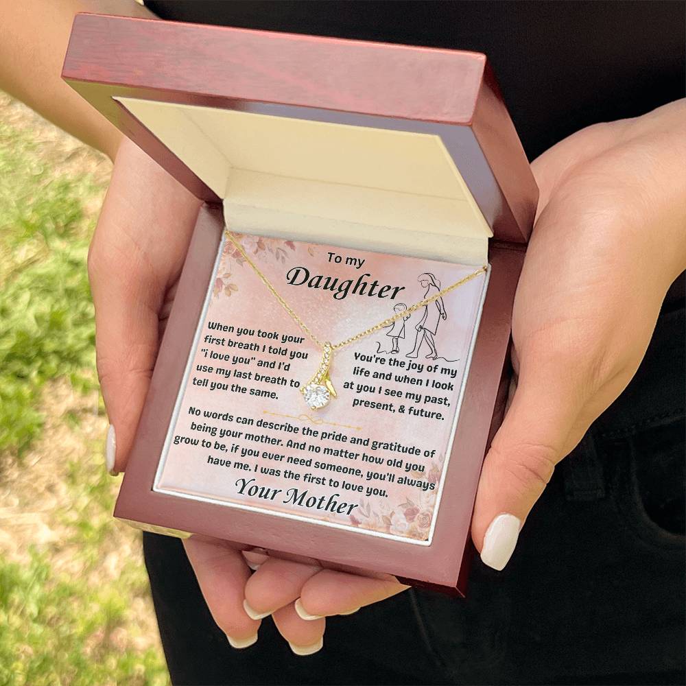 To My Daughter - Alluring Beauty Necklace Gift Set - TJ017