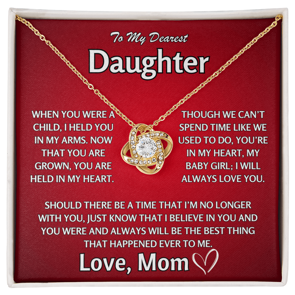 To My Dearest Daughter - Love Knot Gift Set - TJ112V2