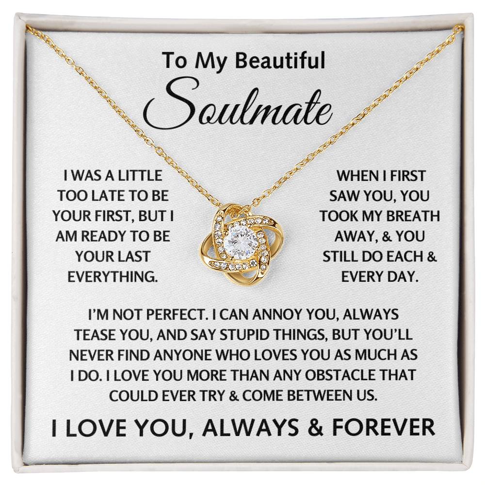 To My Beautiful Soulmate - Love Knot Gift Set - TJ134