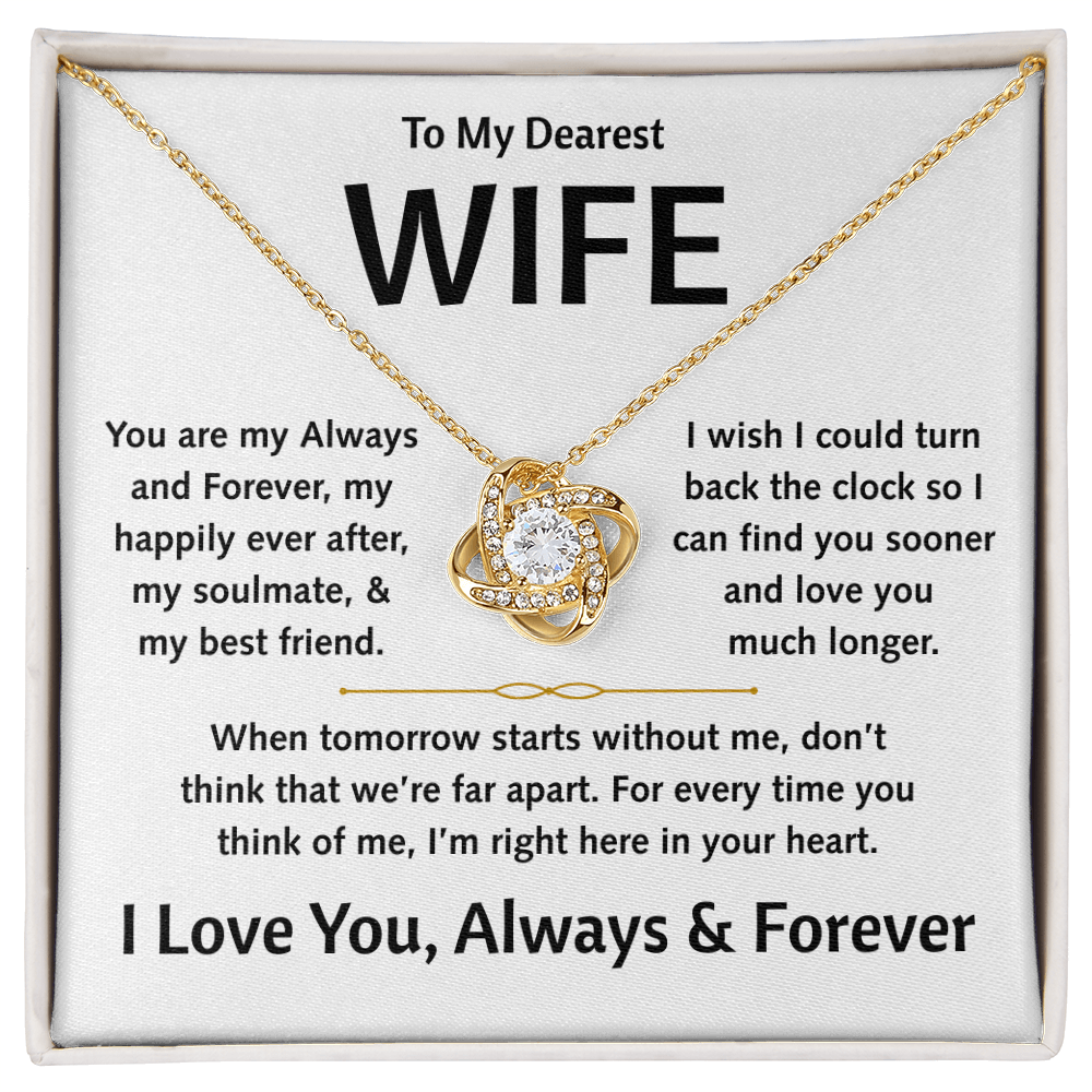 To My Dearest Wife - Love Knot Gift Set - TJ179