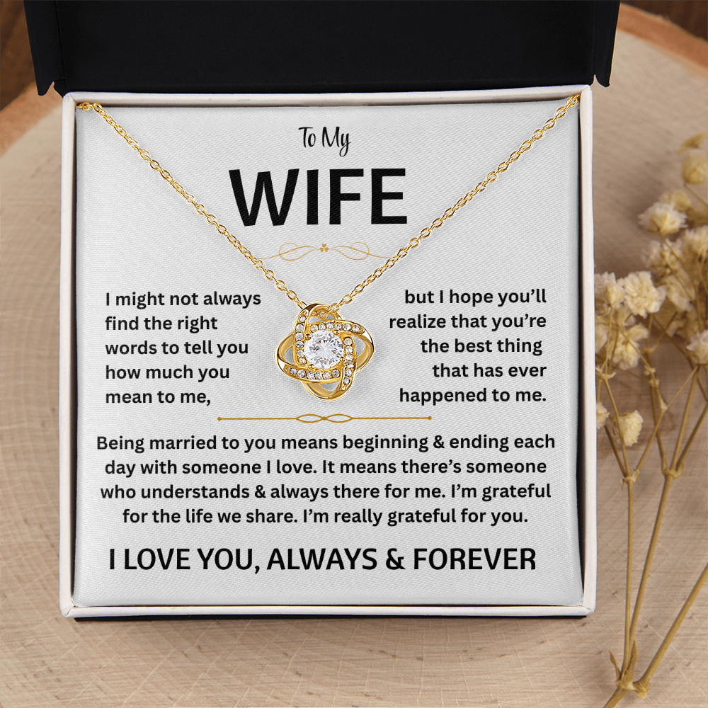 To My Wife - Love Knot Gift Set - TJ180