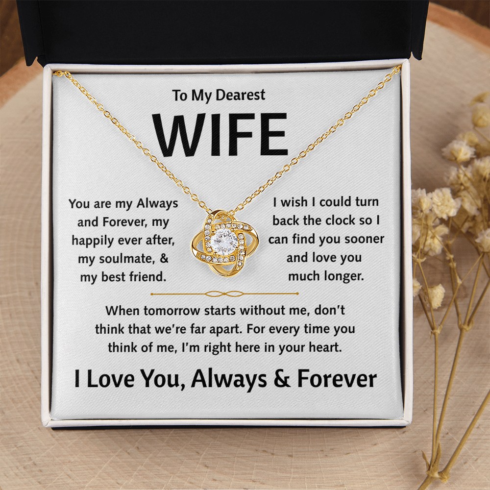 To My Dearest Wife - Love Knot Gift Set - TJ179