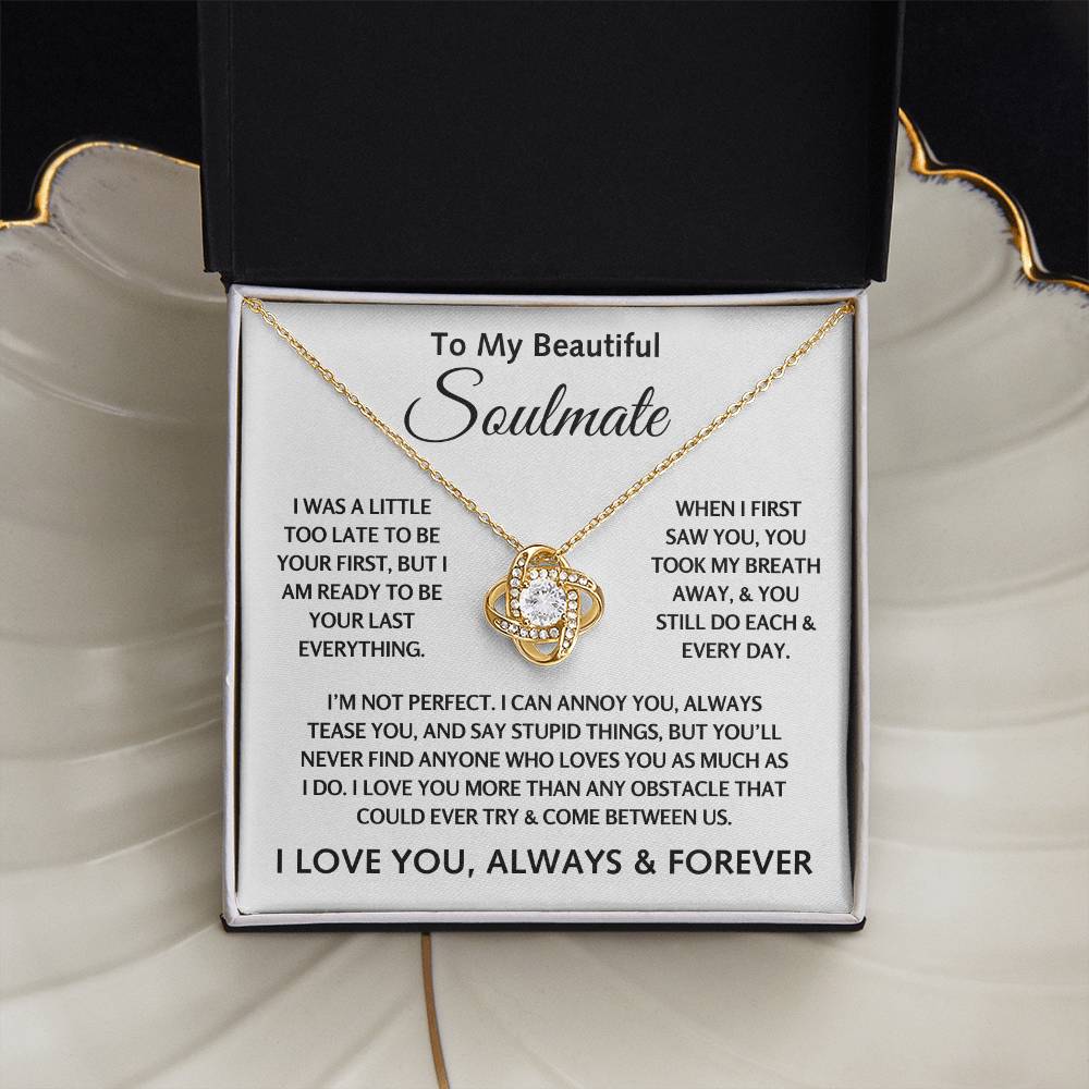 To My Beautiful Soulmate - Love Knot Gift Set - TJ134