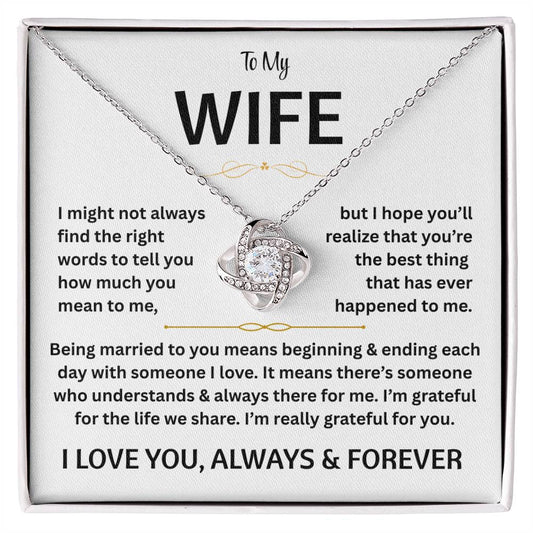 To My Wife - Love Knot Gift Set - TJ180