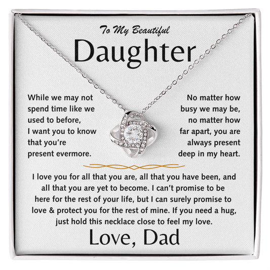 To My Beautiful Daughter - Love Knot Gift Set - TJ157