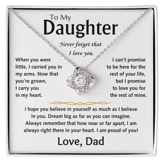 To My Daughter - Love Knot Gift Set - TJ154