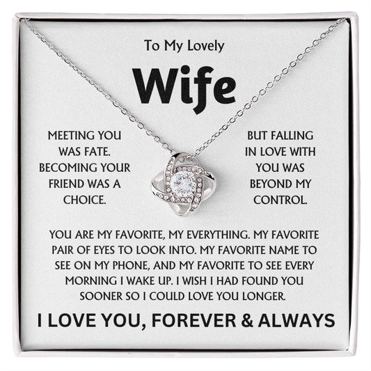 To My Lovely Wife - Love Knot Gift Set - TJ131