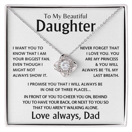 To My Beautiful Daughter - Love Knot Gift Set - TJ138