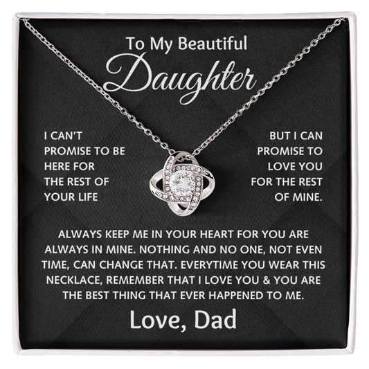 To My Beautiful Daughter - Love Dad - Love Knot Gift Set - TJ152
