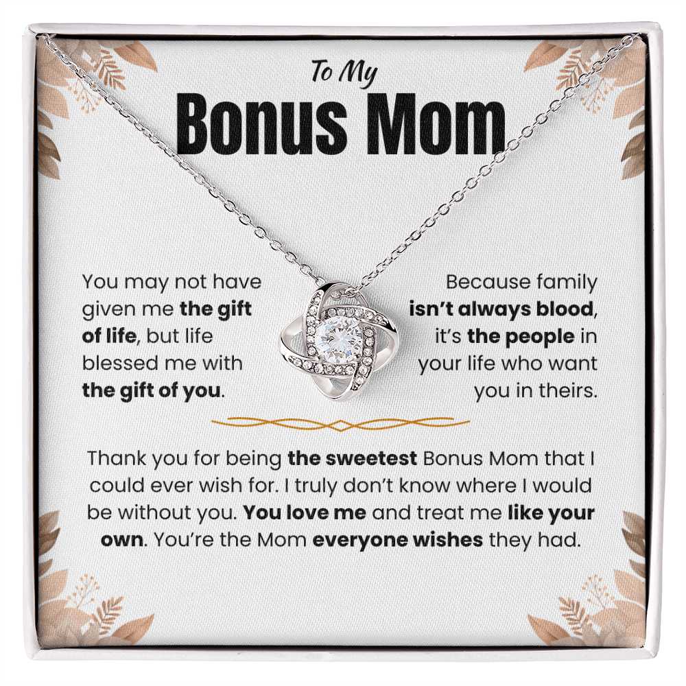 To My Bonus Mom - Love Knot Gift Set - TJ172
