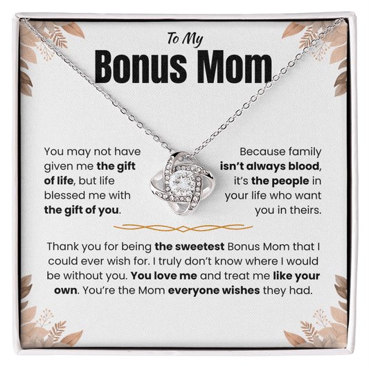 To My Bonus Mom - Love Knot Gift Set - TJ172