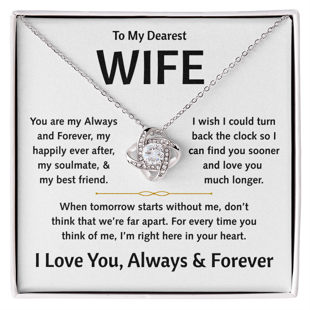 To My Dearest Wife - Love Knot Gift Set - TJ179