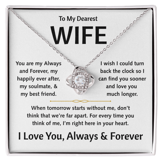 To My Dearest Wife - Love Knot Gift Set - TJ179