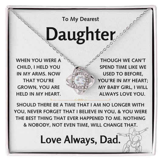 To My Dearest Daughter - Love Knot Gift Set - TJ136