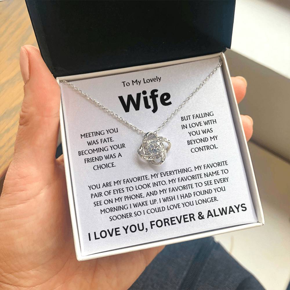 To My Lovely Wife - Love Knot Gift Set - TJ131
