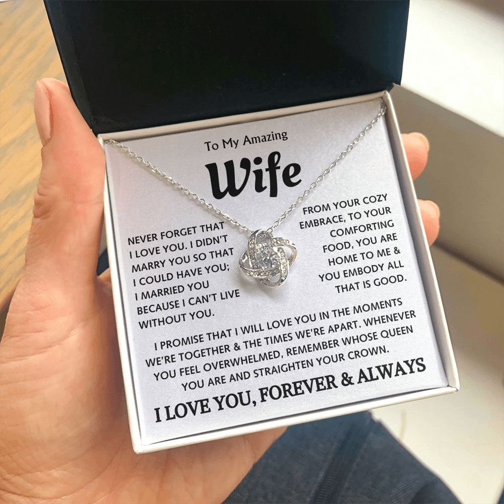 To My Amazing Wife - Love Knot Gift Set - TJ129