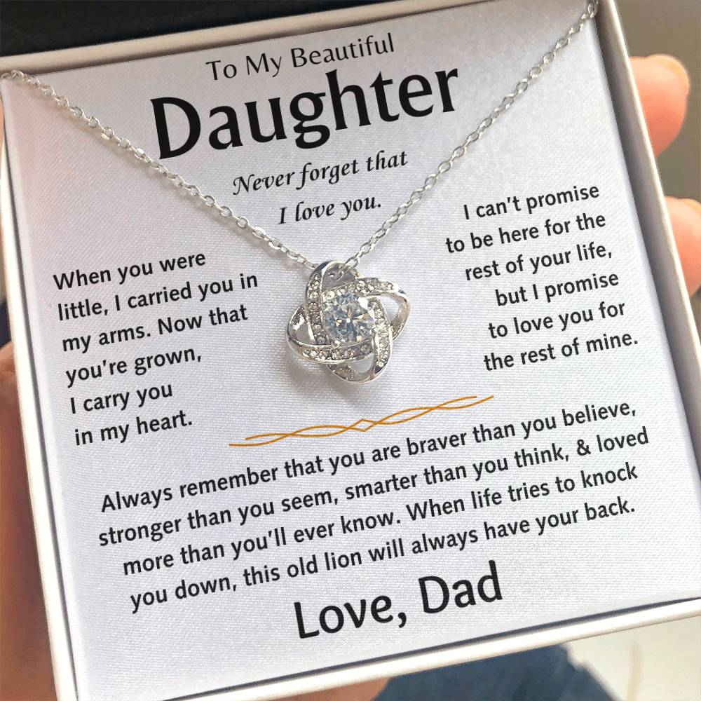 To My Beautiful Daughter - Love Knot Gift Set - TJ156