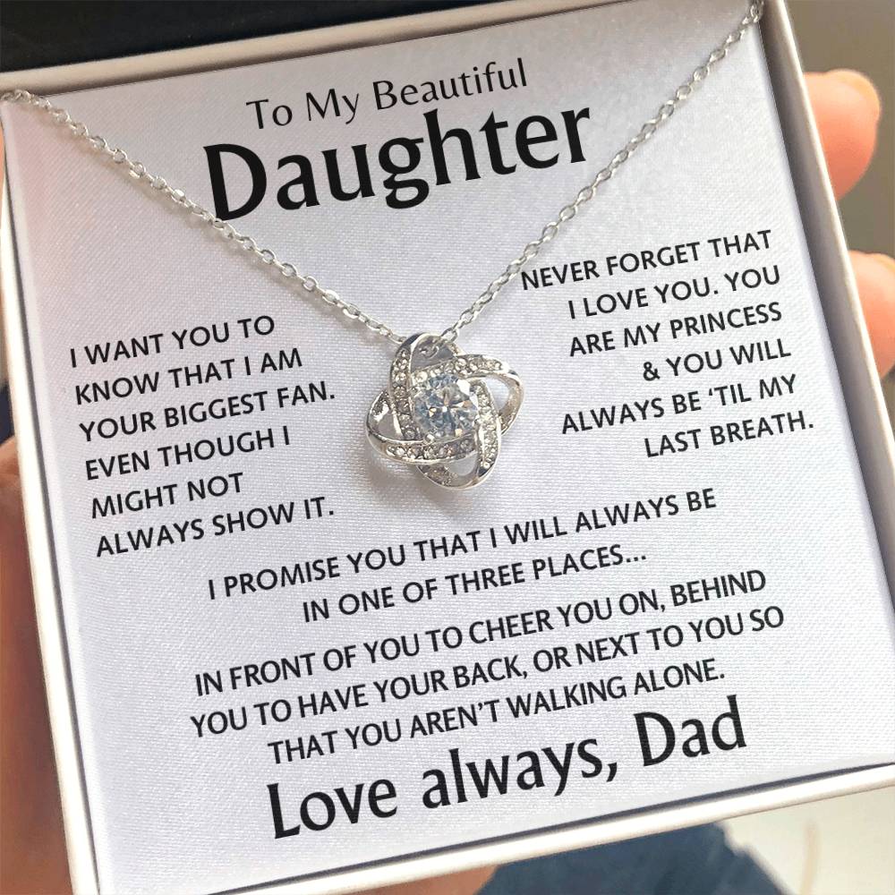 To My Beautiful Daughter - Love Knot Gift Set - TJ138