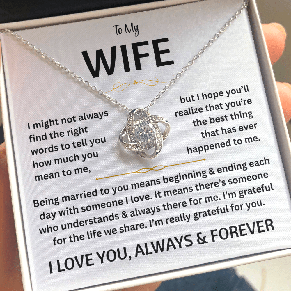 To My Wife - Love Knot Gift Set - TJ180