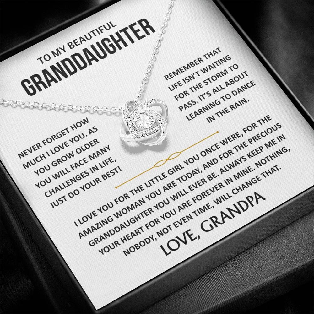 To My Beautiful Granddaughter - Love Knot Gift Set - TJ188