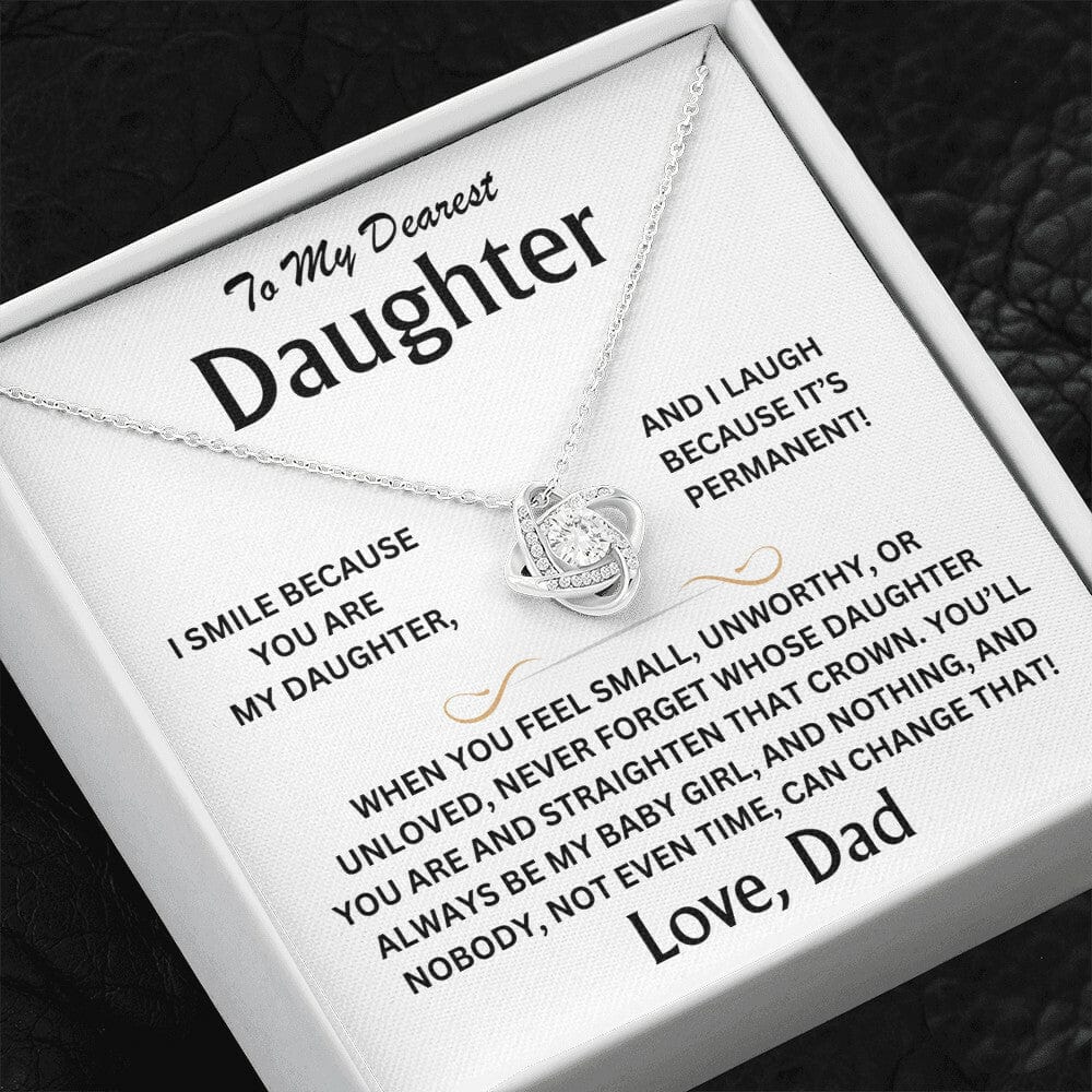 To My Dearest Daughter - Love, Dad - Love Knot Gift Set - TJ097