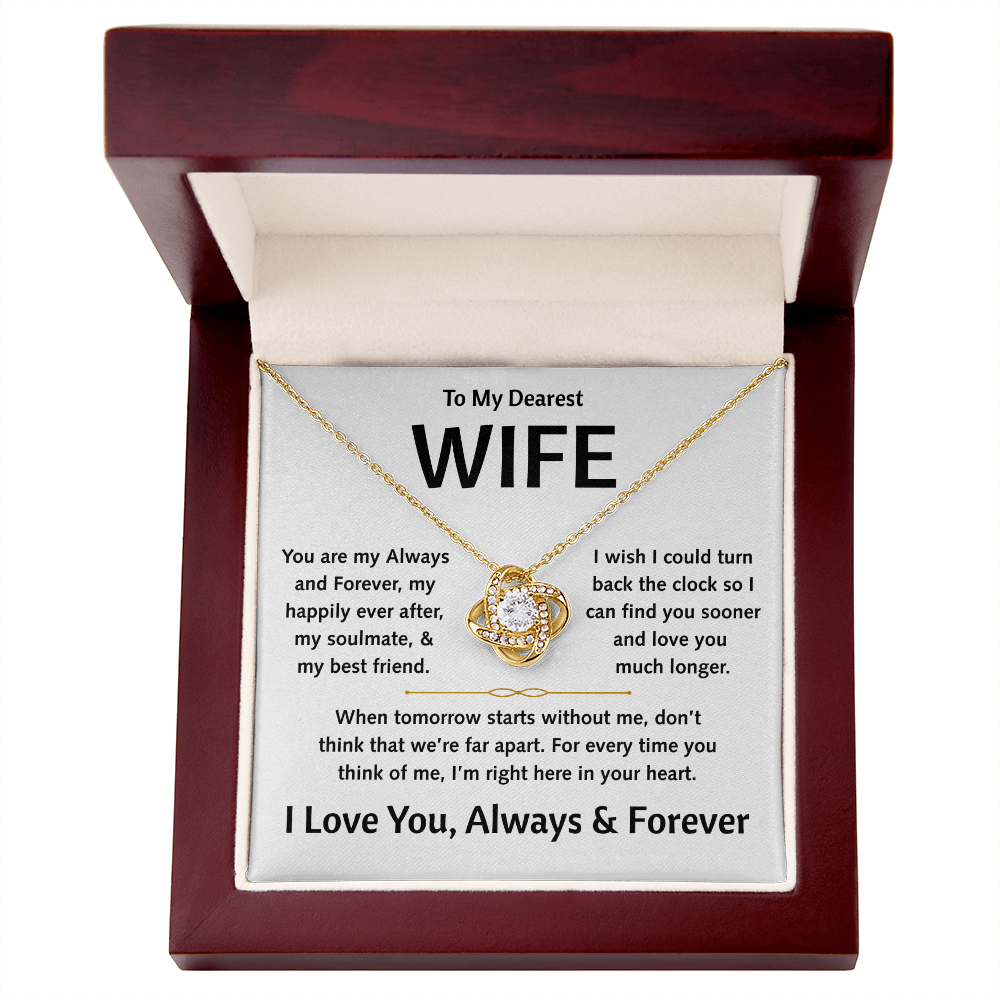 To My Dearest Wife - Love Knot Gift Set - TJ179