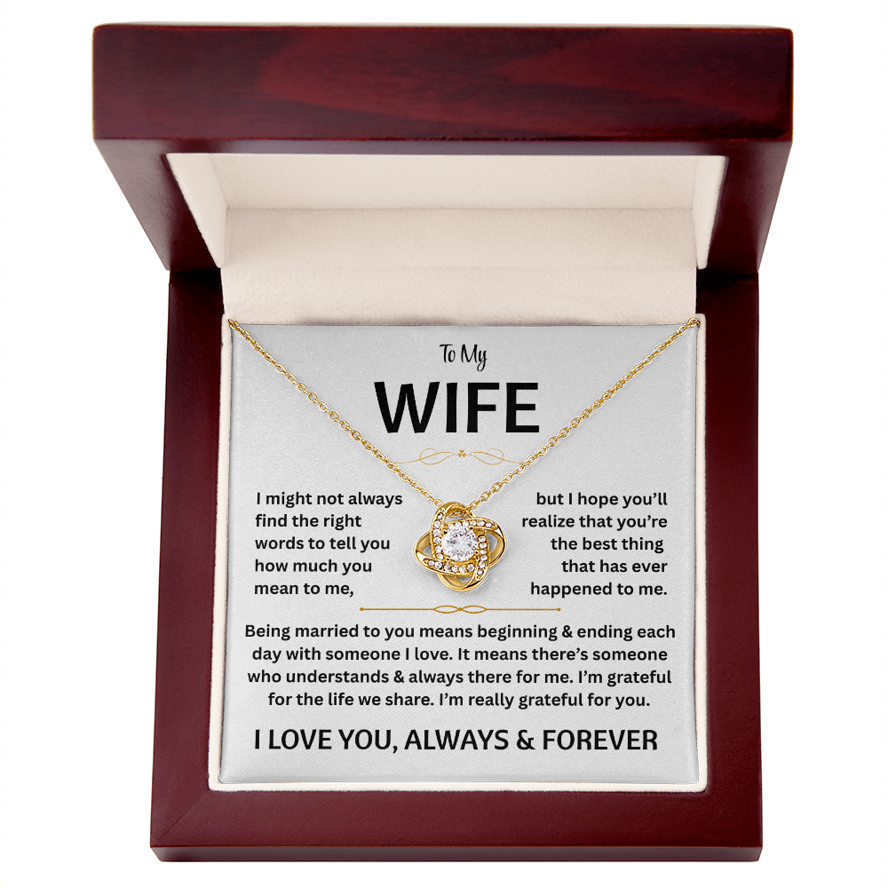 To My Wife - Love Knot Gift Set - TJ180