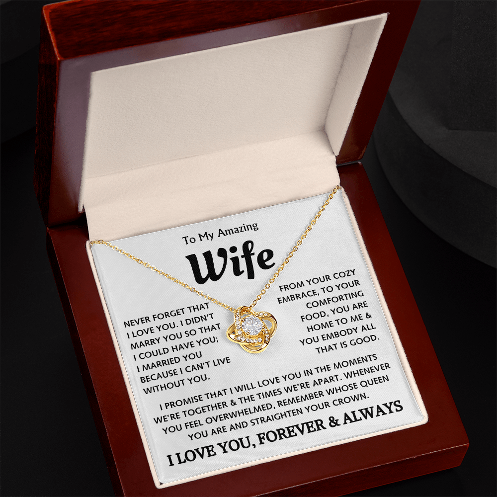 To My Amazing Wife - Love Knot Gift Set - TJ129
