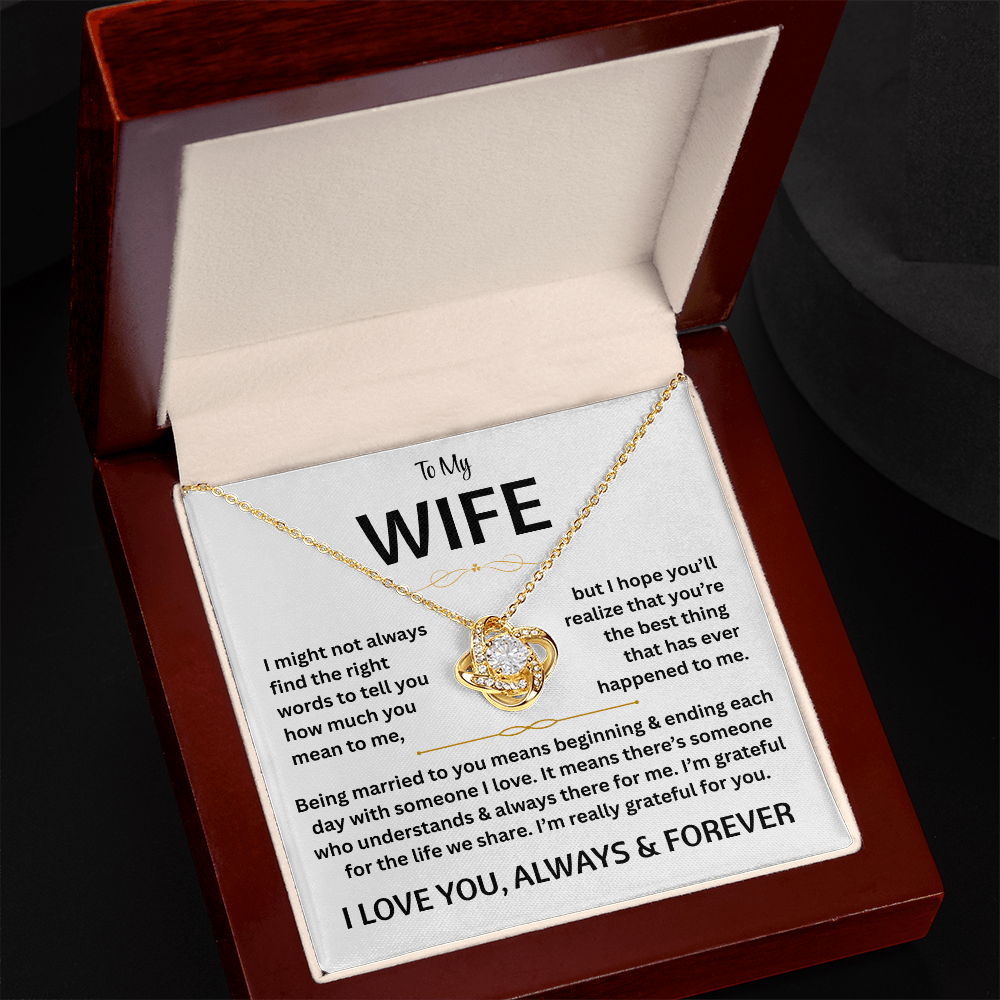 To My Wife - Love Knot Gift Set - TJ180