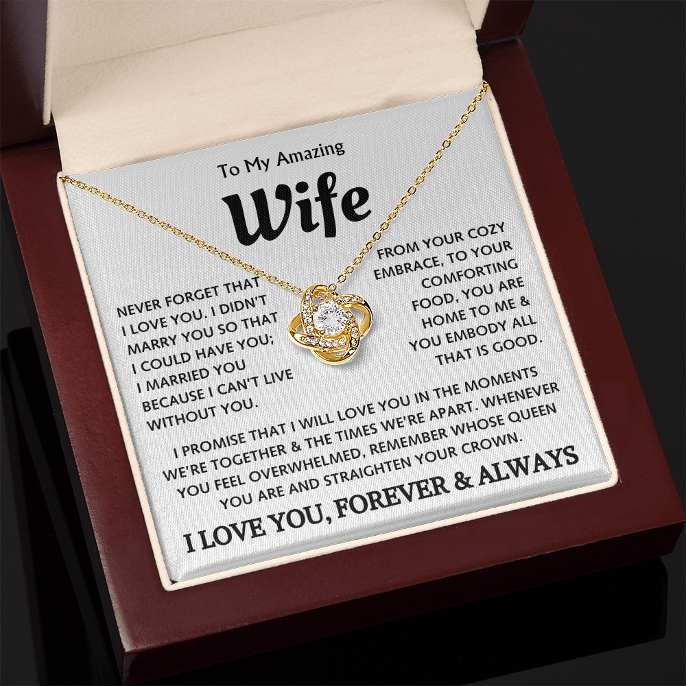 To My Amazing Wife - Love Knot Gift Set - TJ129