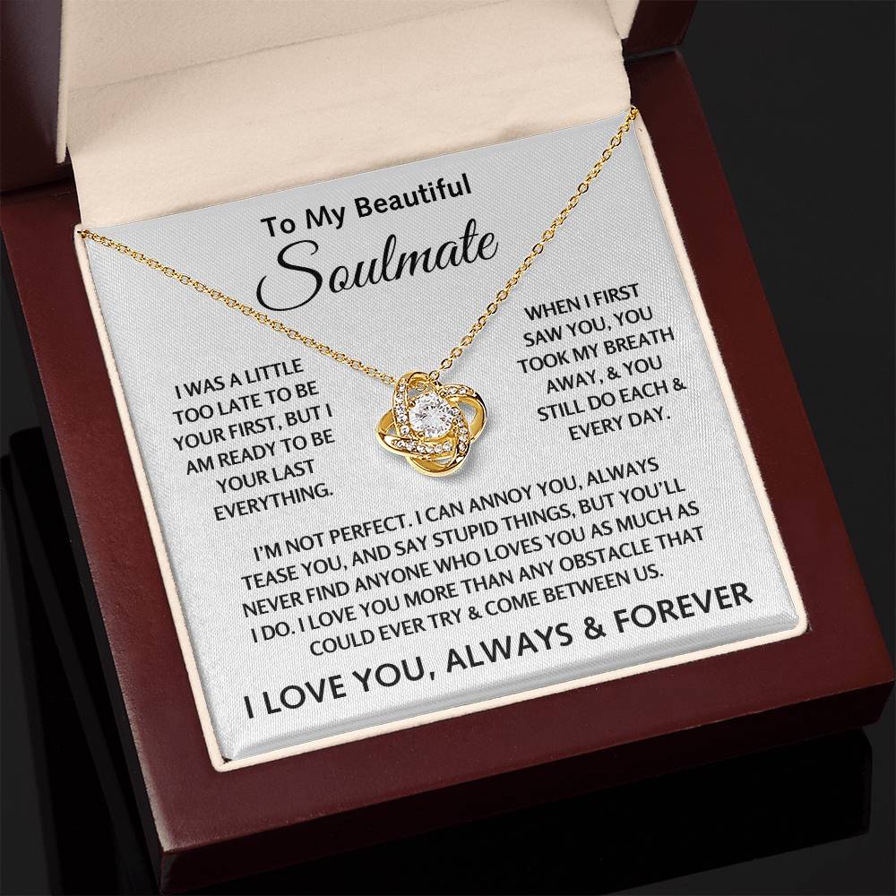 To My Beautiful Soulmate - Love Knot Gift Set - TJ134
