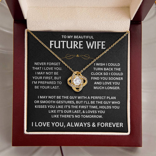 To My Beautiful Future Wife - Love Knot Gift Set - TJ139 - V3 - Personalized