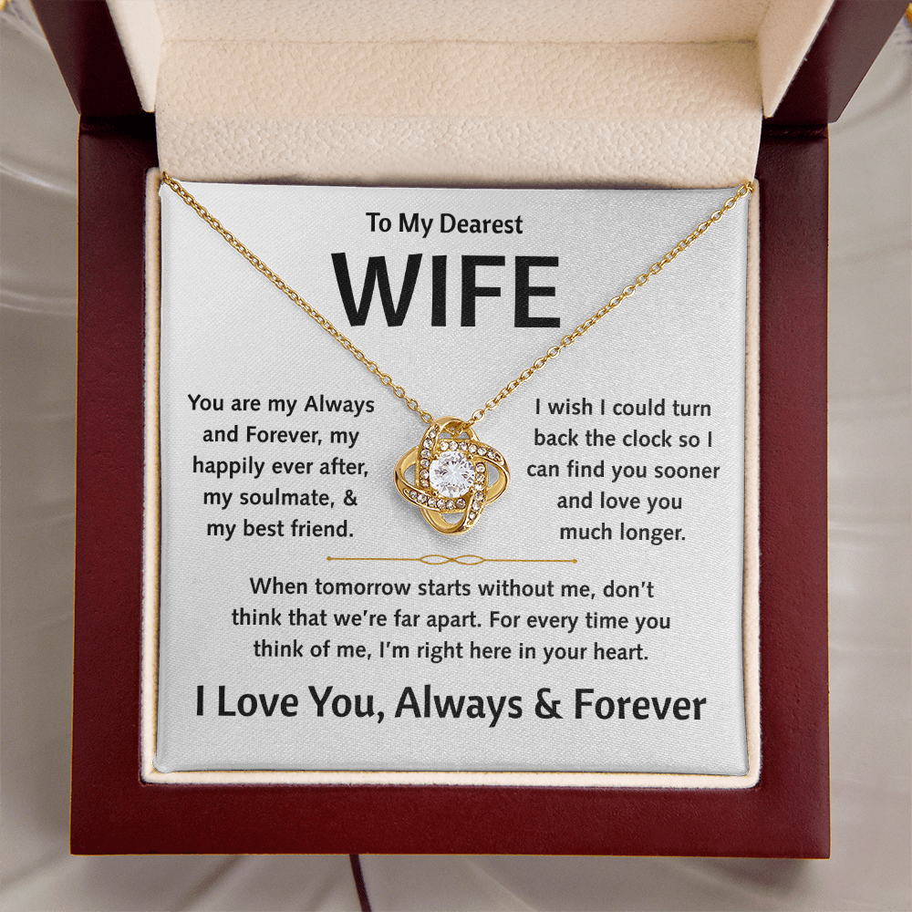 To My Dearest Wife - Love Knot Gift Set - TJ179