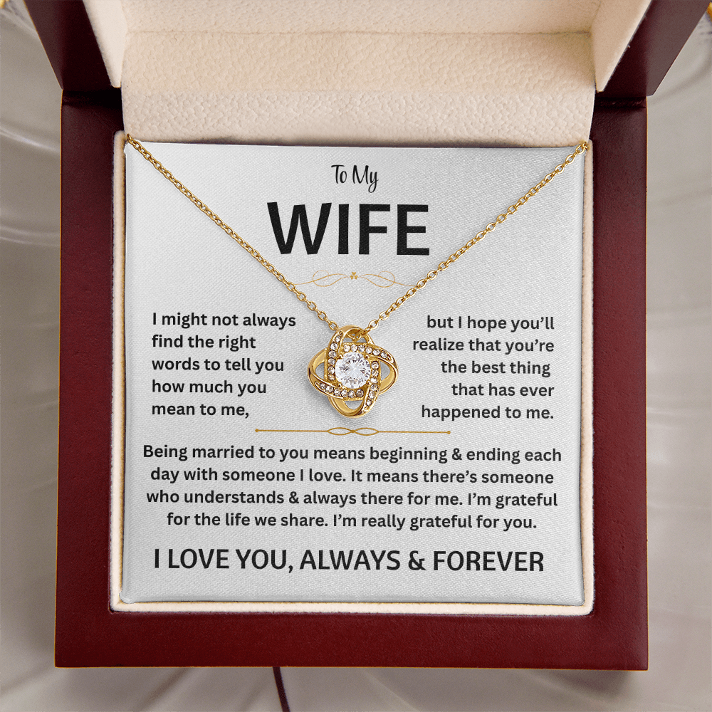 To My Wife - Love Knot Gift Set - TJ180