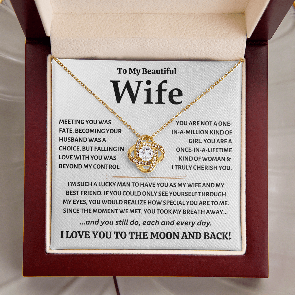 To My Beautiful Wife - Love Knot Gift Set - TJ124
