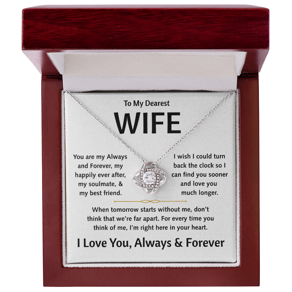 To My Dearest Wife - Love Knot Gift Set - TJ179