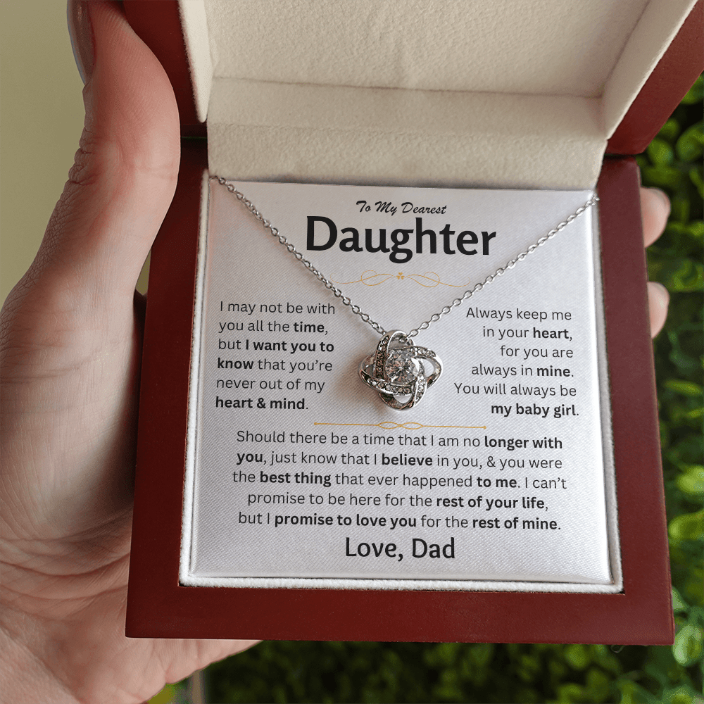 To My Dearest Daughter - Love Dad - Love Knot Gift Set - TJ151